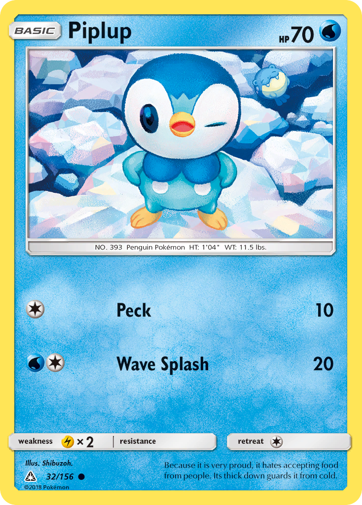 Piplup (32/156) [Sun & Moon: Ultra Prism] | Good Games North