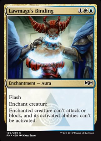 Lawmage's Binding [Ravnica Allegiance] | Good Games North