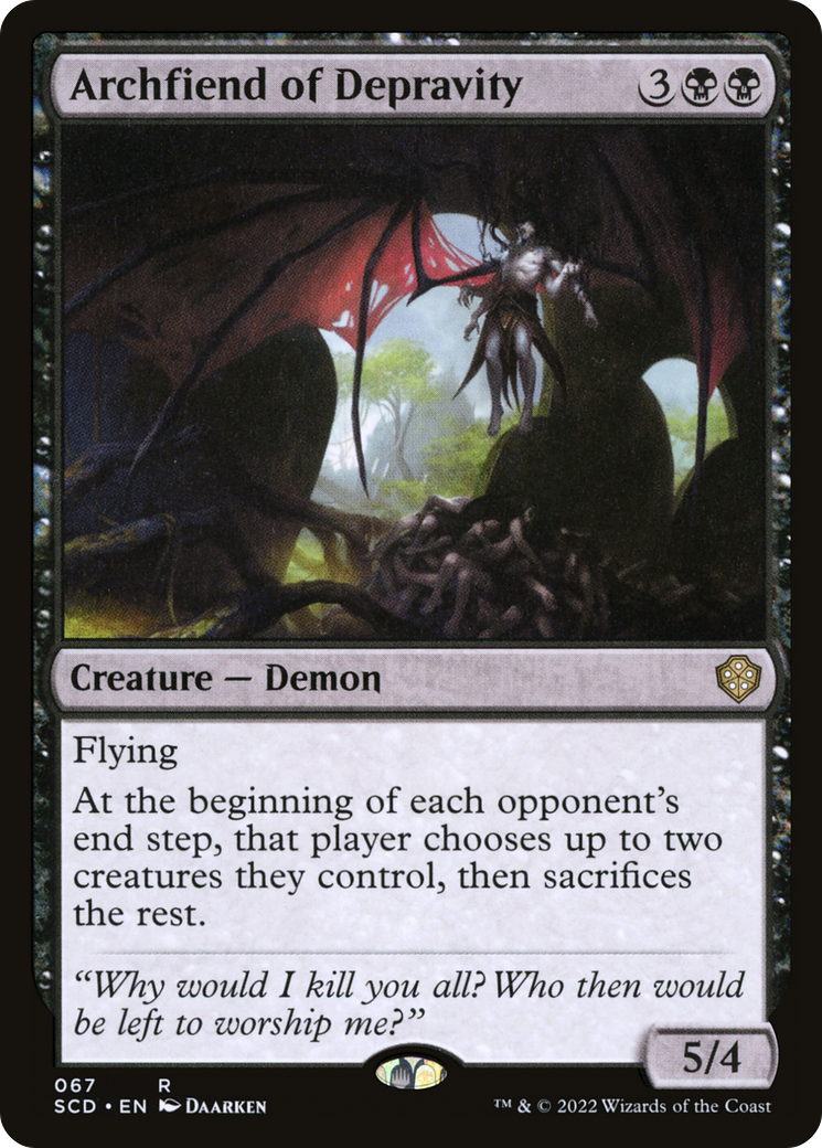 Archfiend of Depravity [Starter Commander Decks] | Good Games North