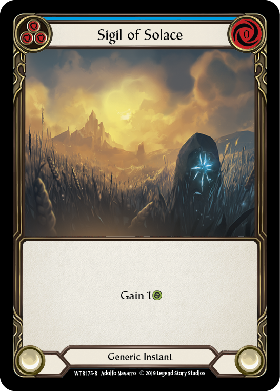 Sigil of Solace (Blue) [WTR175-R] Alpha Print Normal | Good Games North