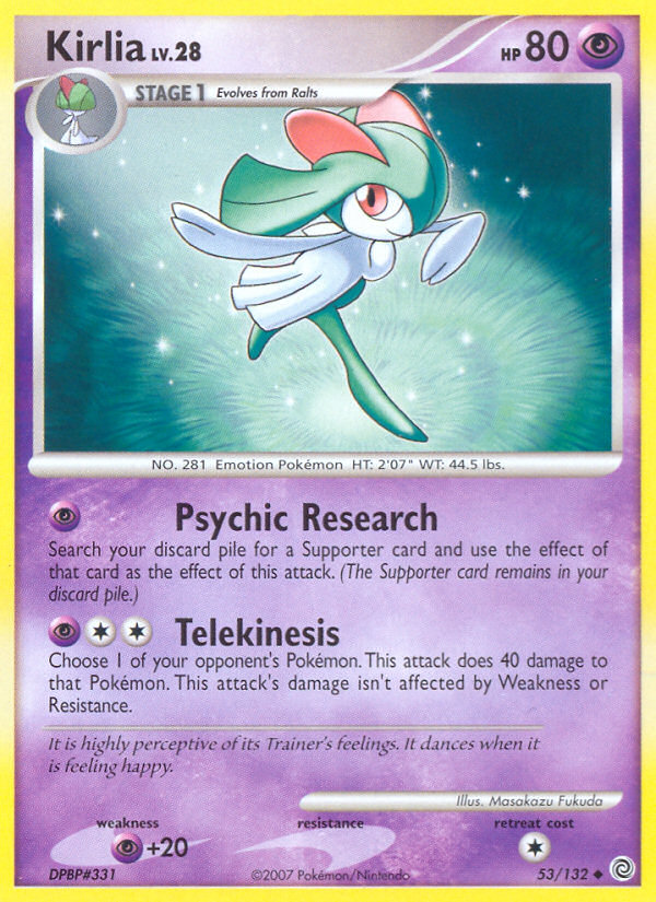 Kirlia (53/132) [Diamond & Pearl: Secret Wonders] | Good Games North