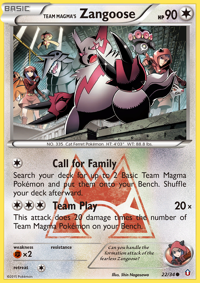 Team Magma's Zangoose (22/34) [XY: Double Crisis] | Good Games North