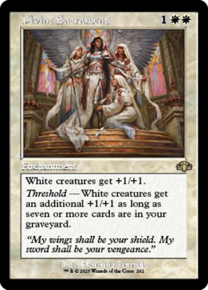 Divine Sacrament (Retro) [Dominaria Remastered] | Good Games North