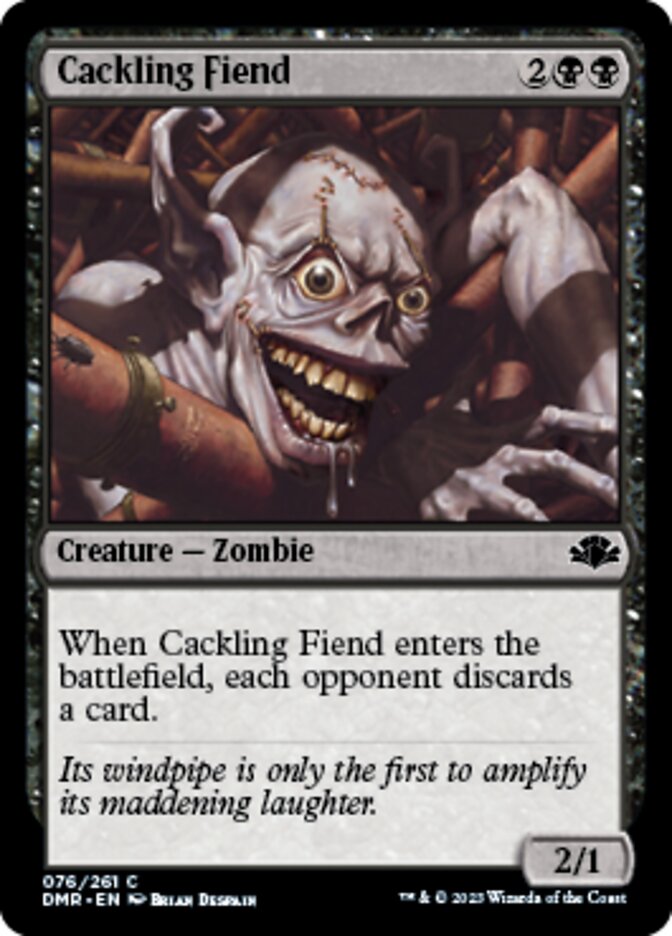 Cackling Fiend [Dominaria Remastered] | Good Games North