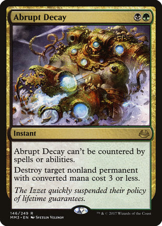 Abrupt Decay [Modern Masters 2017] | Good Games North