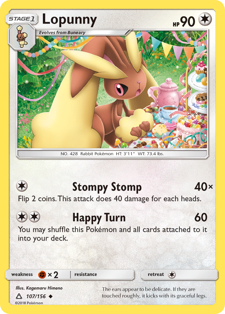Lopunny (107/156) [Sun & Moon: Ultra Prism] | Good Games North