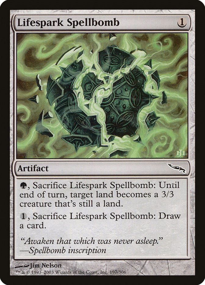 Lifespark Spellbomb [Mirrodin] | Good Games North