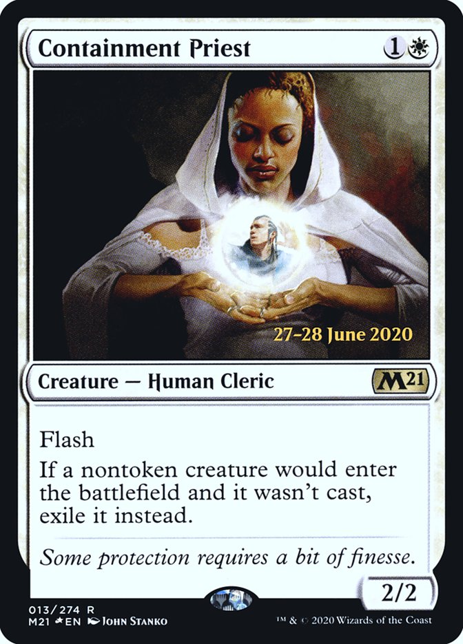 Containment Priest  [Core Set 2021 Prerelease Promos] | Good Games North