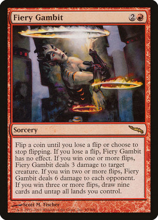 Fiery Gambit [Mirrodin] | Good Games North