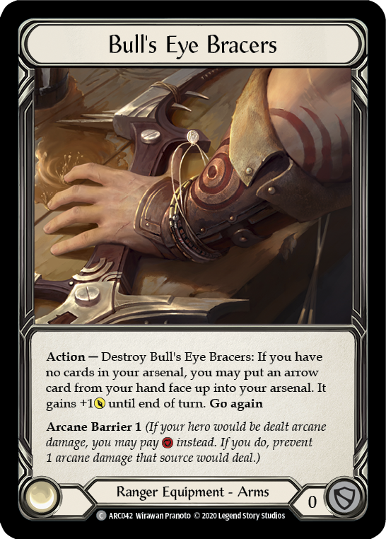 Bull's Eye Bracers [U-ARC042] Unlimited Rainbow Foil | Good Games North