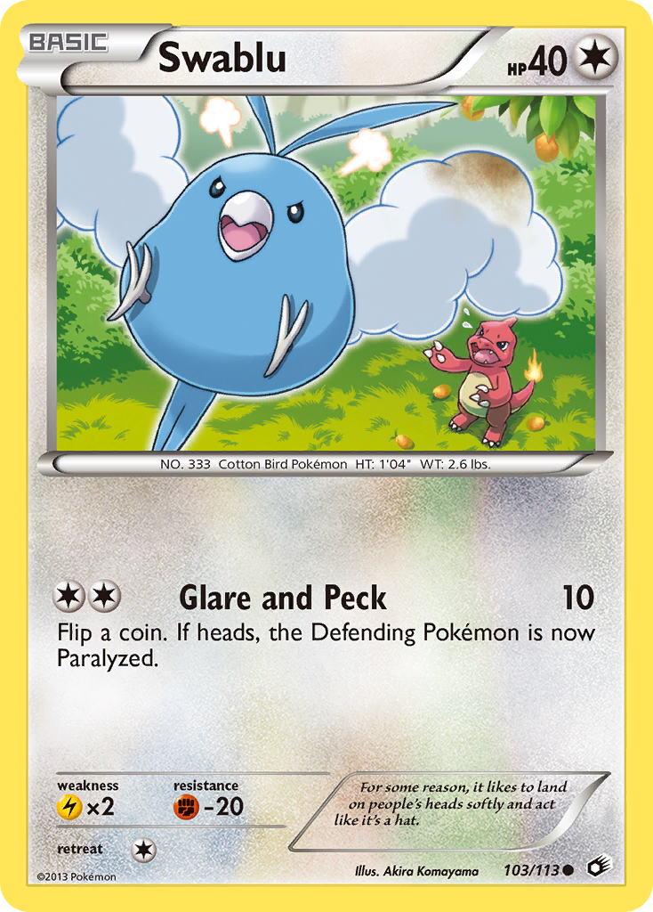 Swablu (103/113) [Black & White: Legendary Treasures] | Good Games North