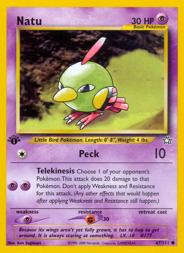 Natu (67/111) [Neo Genesis 1st Edition] | Good Games North