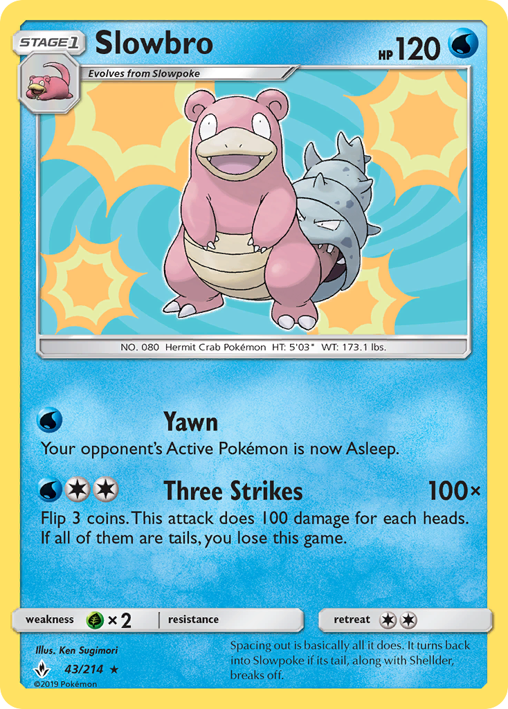 Slowbro (43/214) [Sun & Moon: Unbroken Bonds] | Good Games North
