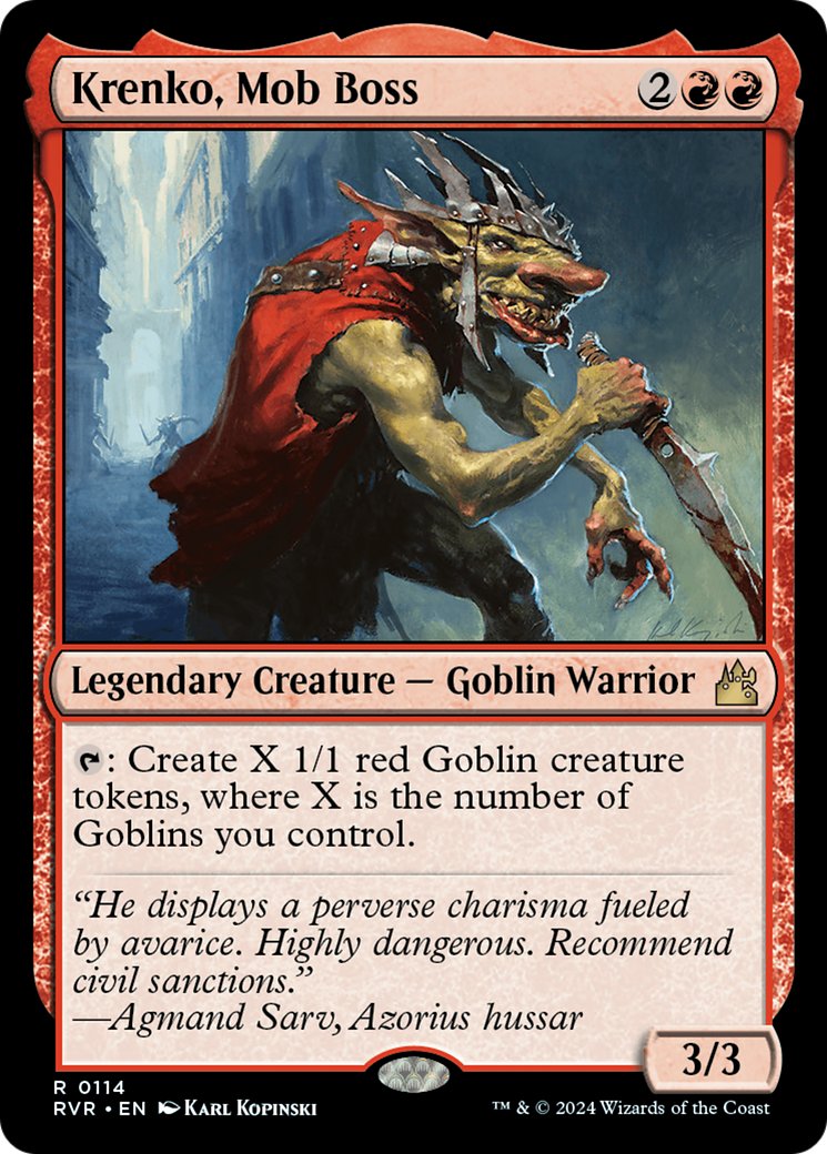 Krenko, Mob Boss [Ravnica Remastered] | Good Games North