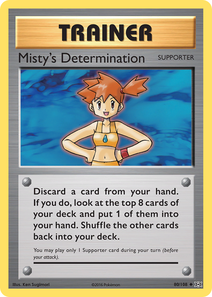 Misty's Determination (80/108) [XY: Evolutions] | Good Games North