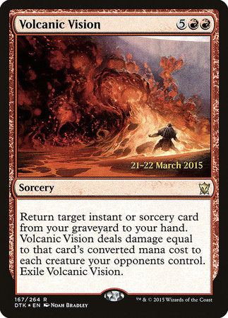 Volcanic Vision [Dragons of Tarkir Promos] | Good Games North