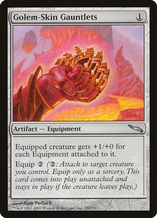 Golem-Skin Gauntlets [Mirrodin] | Good Games North