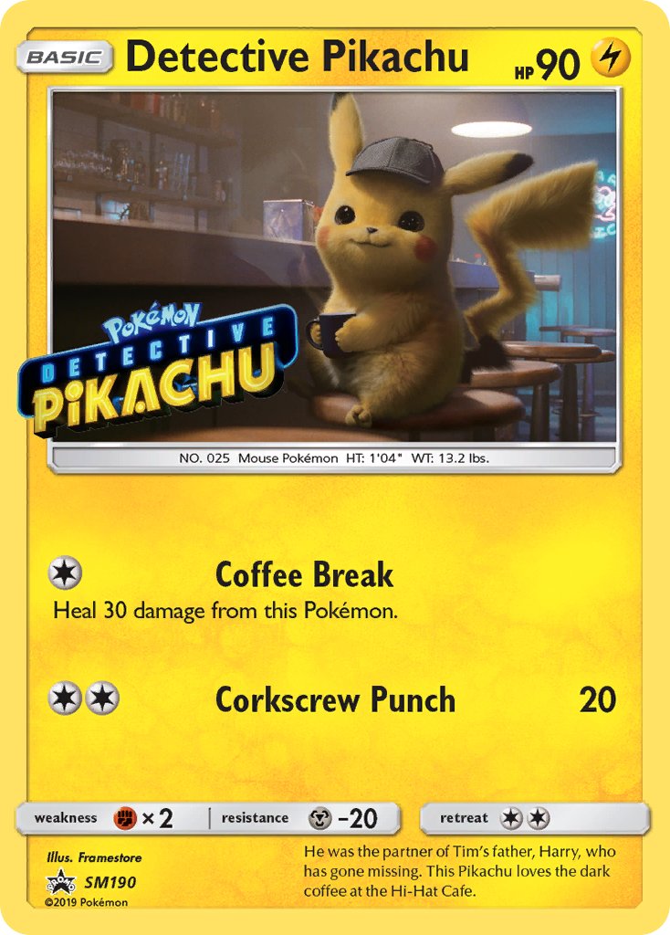 Detective Pikachu (SM190) (Stamped) [Sun & Moon: Black Star Promos] | Good Games North