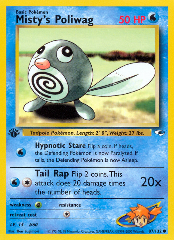 Misty's Poliwag (87/132) [Gym Heroes 1st Edition] | Good Games North