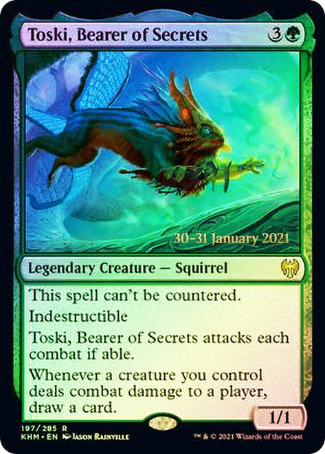 Toski, Bearer of Secrets  [Kaldheim Prerelease Promos] | Good Games North