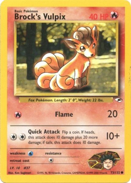 Brock's Vulpix (73/132) [Gym Heroes Unlimited] | Good Games North