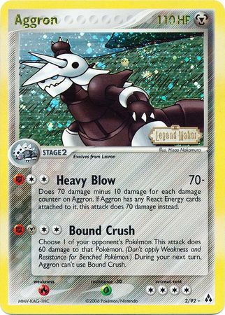 Aggron (2/92) (Stamped) [EX: Legend Maker] | Good Games North
