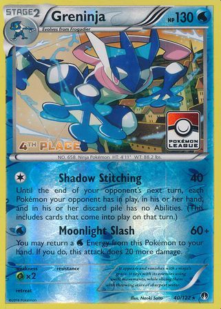 Greninja (40/122) (League Promo 4th Place) [XY: BREAKpoint] | Good Games North