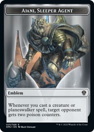 Ajani, Sleeper Agent Emblem [Dominaria United Tokens] | Good Games North