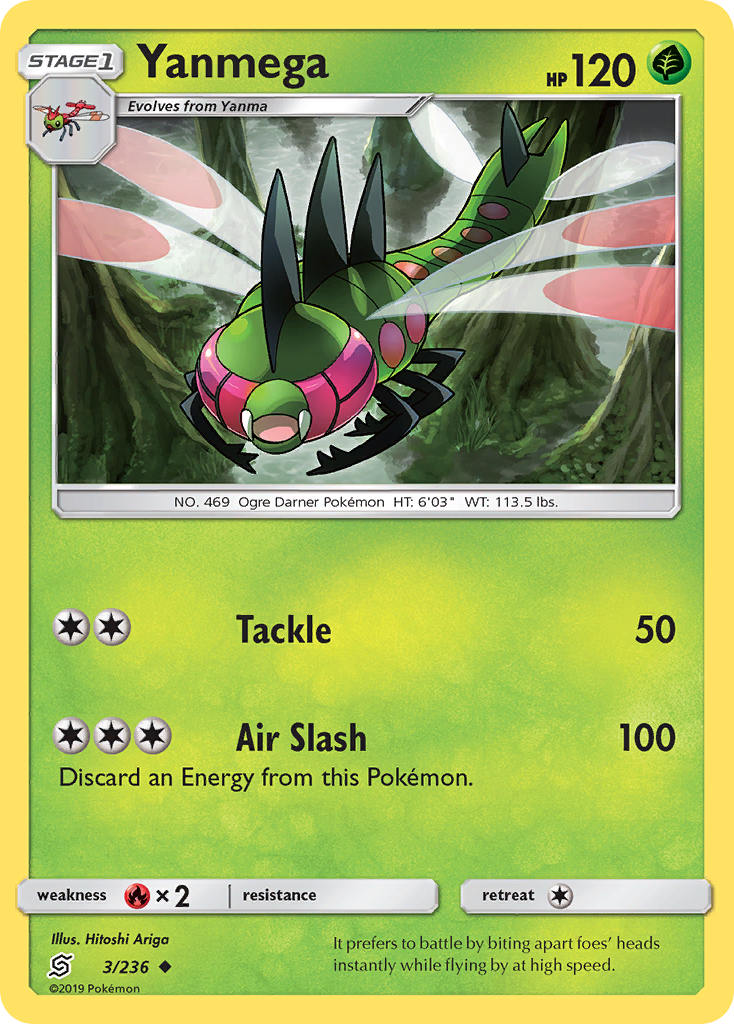 Yanmega (3/236) [Sun & Moon: Unified Minds] | Good Games North