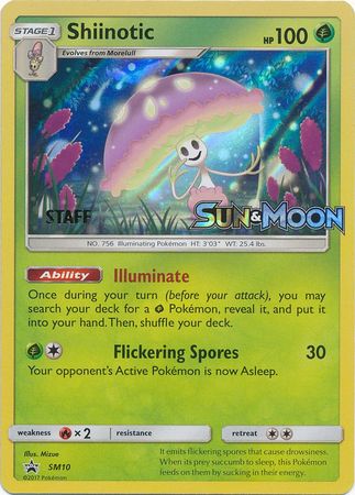Shiinotic (SM10) (Staff Prerelease Promo) [Sun & Moon: Black Star Promos] | Good Games North