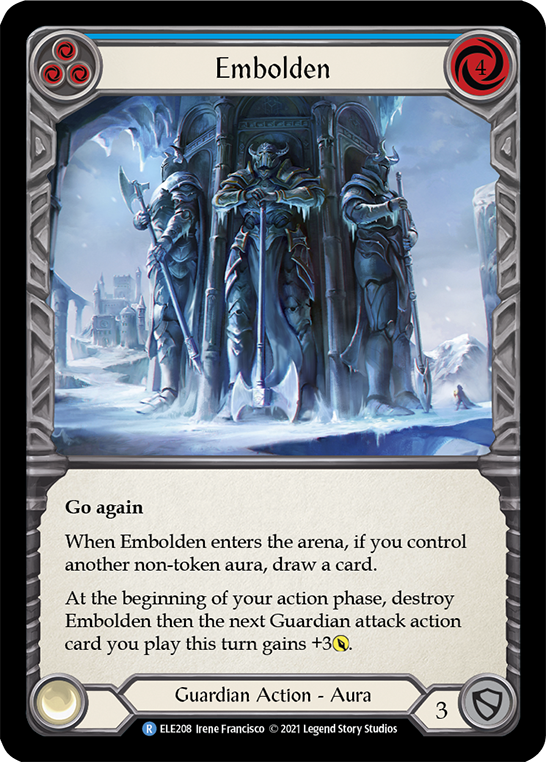 Embolden (Blue) [ELE208] (Tales of Aria)  1st Edition Rainbow Foil | Good Games North