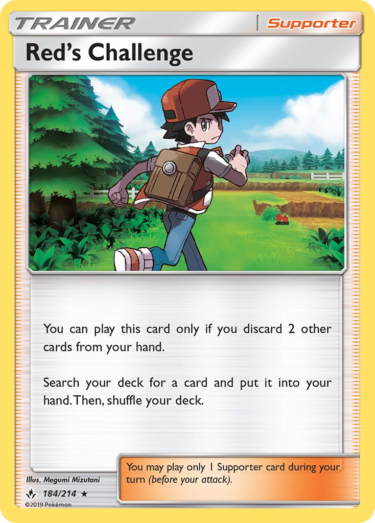 Red's Challenge (184/214) (Theme Deck Exclusive) [Sun & Moon: Unbroken Bonds] | Good Games North