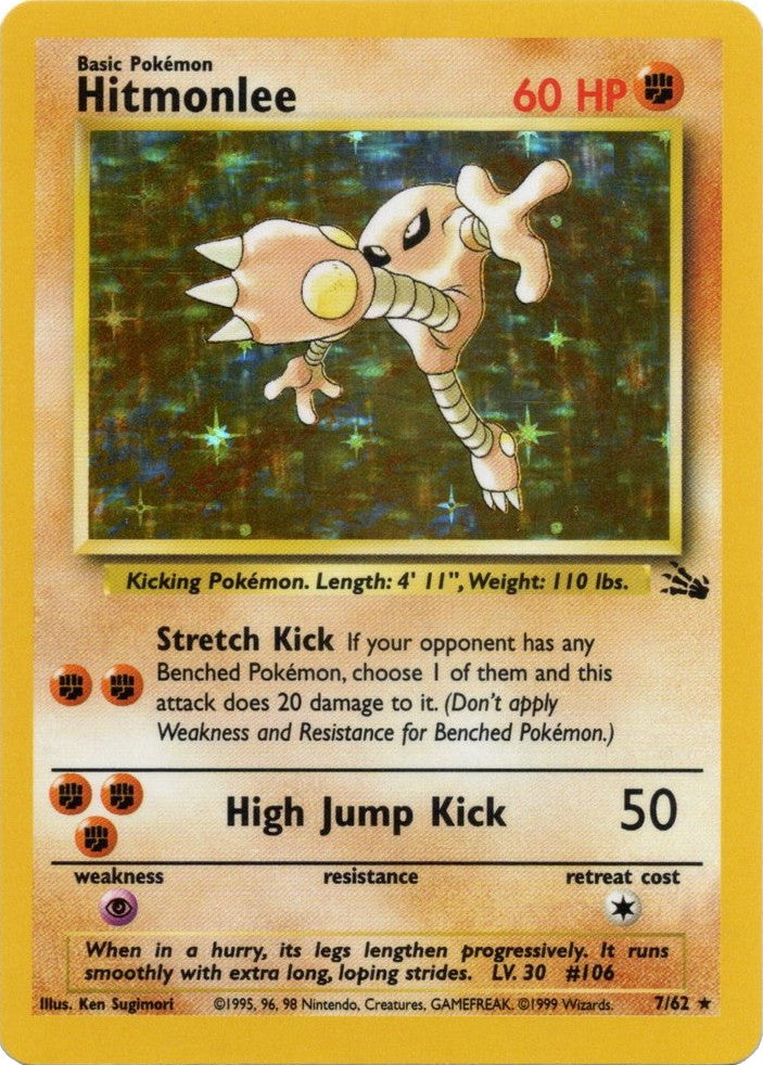 Hitmonlee (7/62) [Fossil Unlimited] | Good Games North