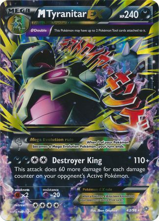 M Tyranitar EX (43/98) (Jumbo Card) [XY: Ancient Origins] | Good Games North