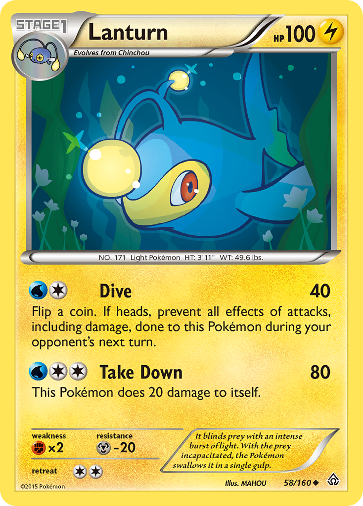 Lanturn (58/160) [XY: Primal Clash] | Good Games North