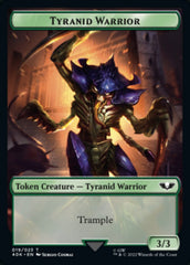 Tyranid (017) // Tyranid Warrior Double-sided Token (Surge Foil) [Universes Beyond: Warhammer 40,000 Tokens] | Good Games North