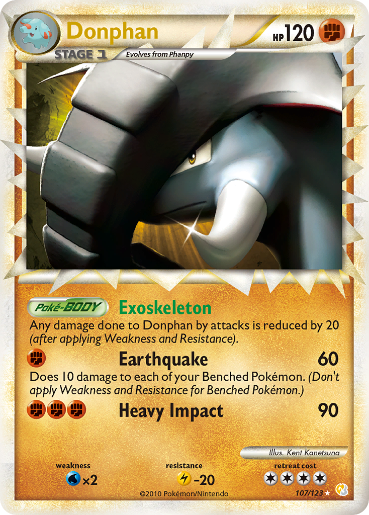 Donphan (107/123) [HeartGold & SoulSilver: Base Set] | Good Games North