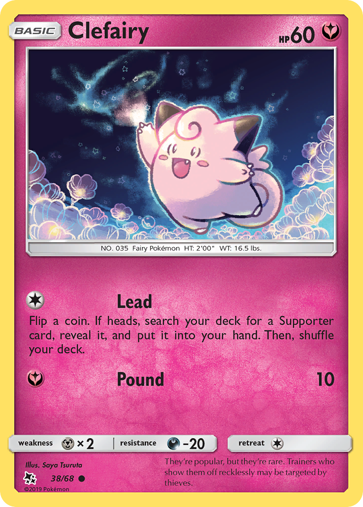 Clefairy (38/68) [Sun & Moon: Hidden Fates] | Good Games North