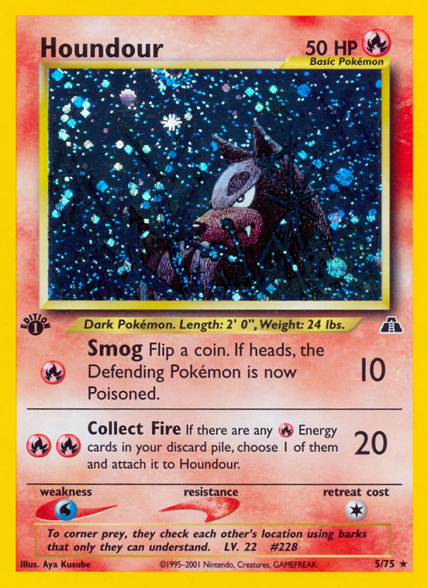 Houndour (5/75) [Neo Discovery 1st Edition] | Good Games North