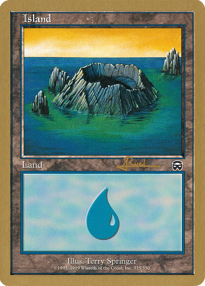 Island (335) (Antoine Ruel) [World Championship Decks 2001] | Good Games North