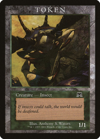 Insect Token (Onslaught) [Magic Player Rewards 2003] | Good Games North