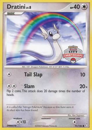 Dratini (91/146) (City Championship Promo) [Diamond & Pearl: Legends Awakened] | Good Games North