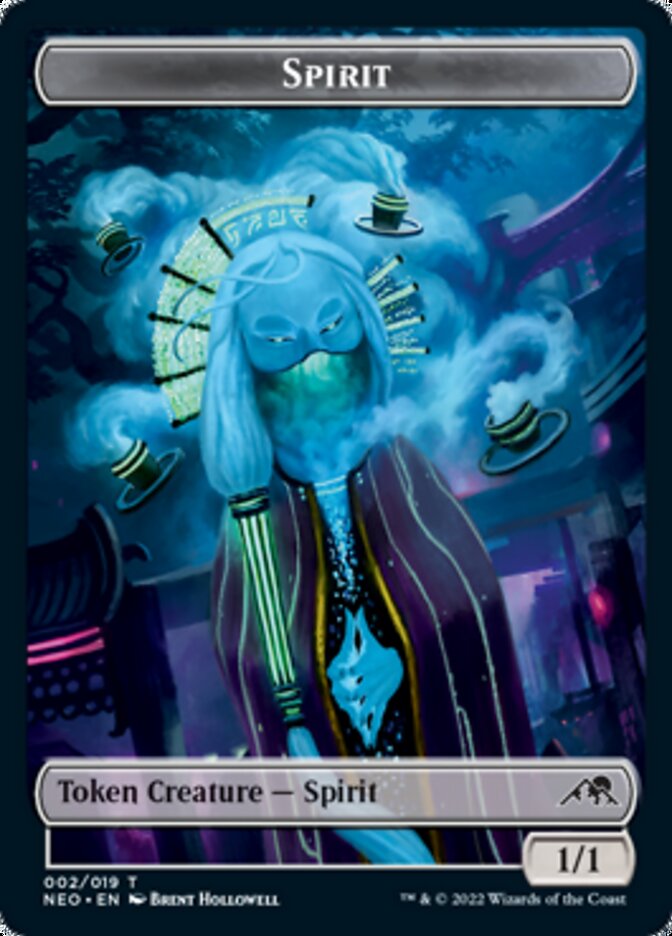 Spirit (002) // Rat Rogue Double-sided Token [Kamigawa: Neon Dynasty Tokens] | Good Games North