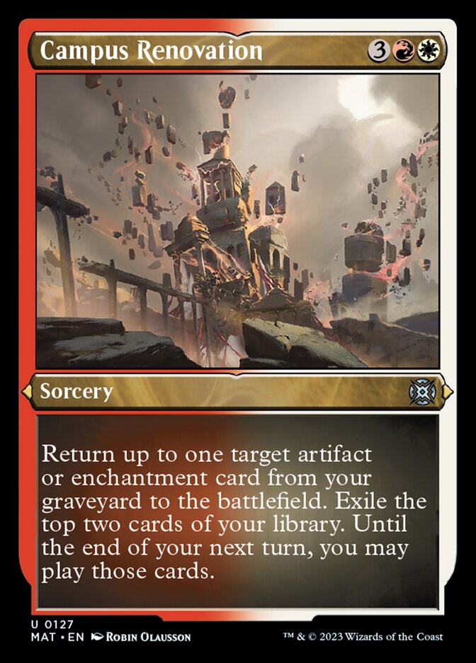 Campus Renovation (Foil Etched) [March of the Machine: The Aftermath] | Good Games North
