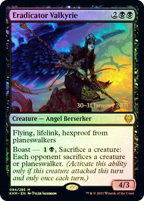 Eradicator Valkyrie  [Kaldheim Prerelease Promos] | Good Games North