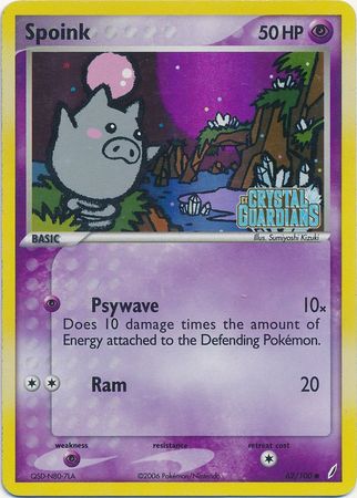 Spoink (62/100) (Stamped) [EX: Crystal Guardians] | Good Games North