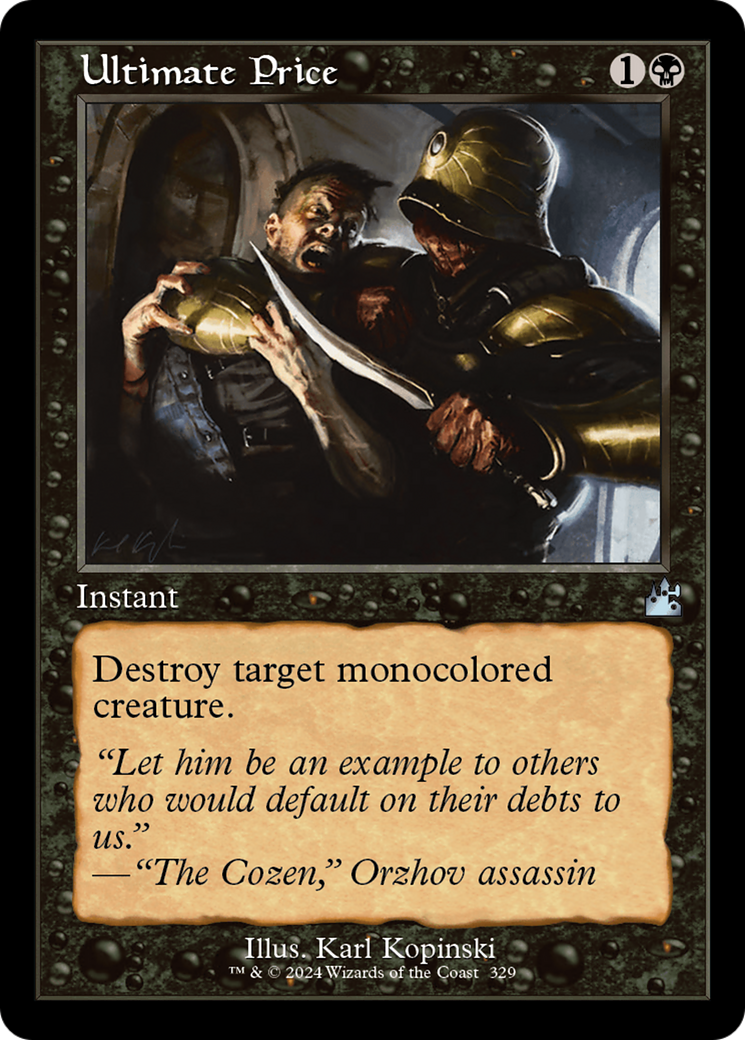 Ultimate Price (Retro Frame) [Ravnica Remastered] | Good Games North