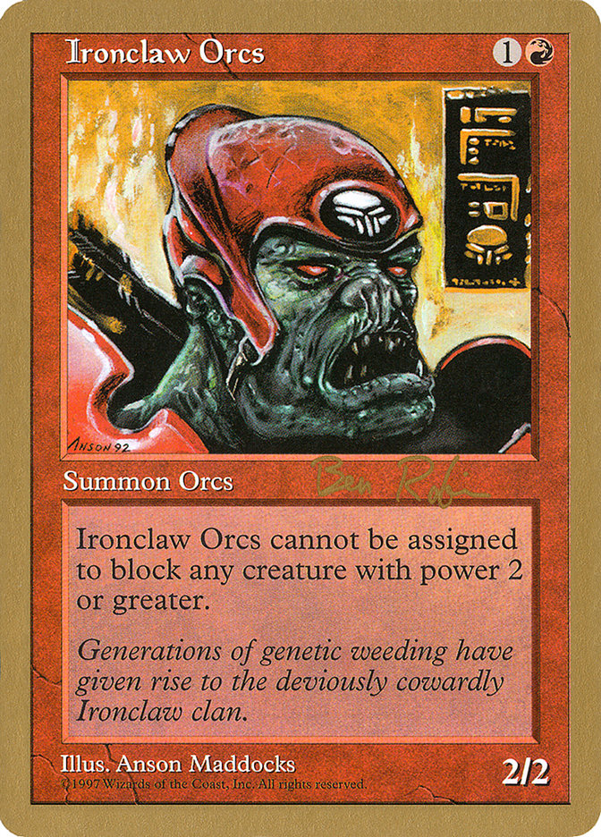 Ironclaw Orcs (Ben Rubin) [World Championship Decks 1998] | Good Games North