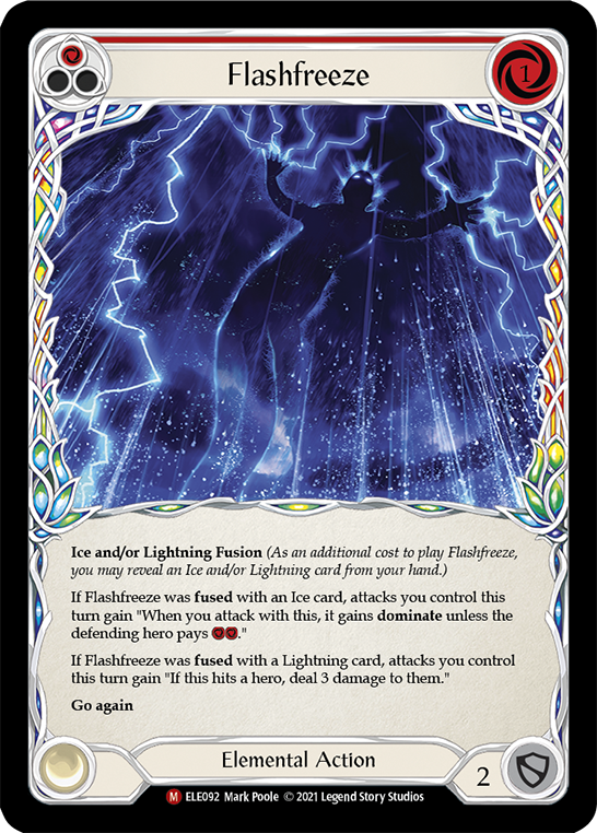 Flashfreeze [ELE092] (Tales of Aria)  1st Edition Rainbow Foil | Good Games North