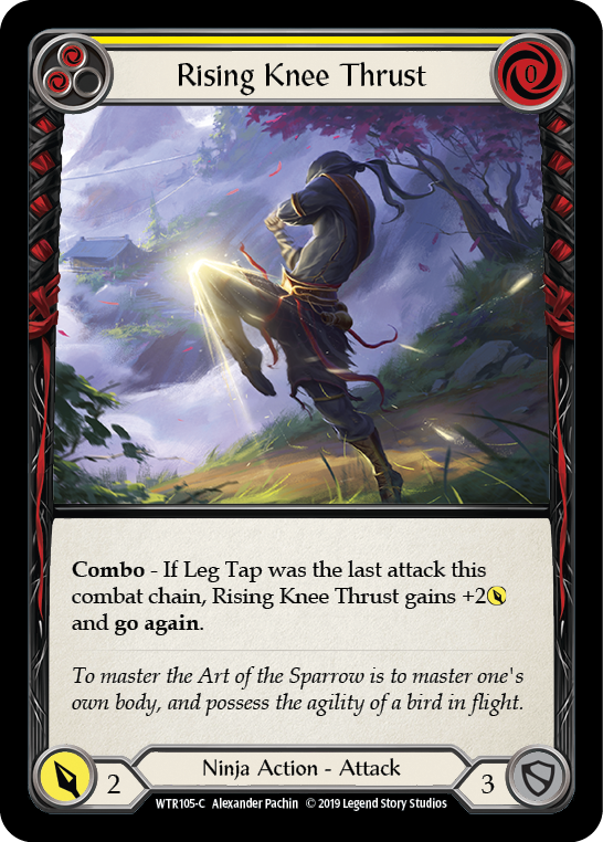 Rising Knee Thrust (Yellow) [WTR105-C] Alpha Print Normal | Good Games North
